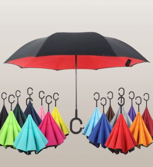Payung Terbalik  Polos Mix Warna 