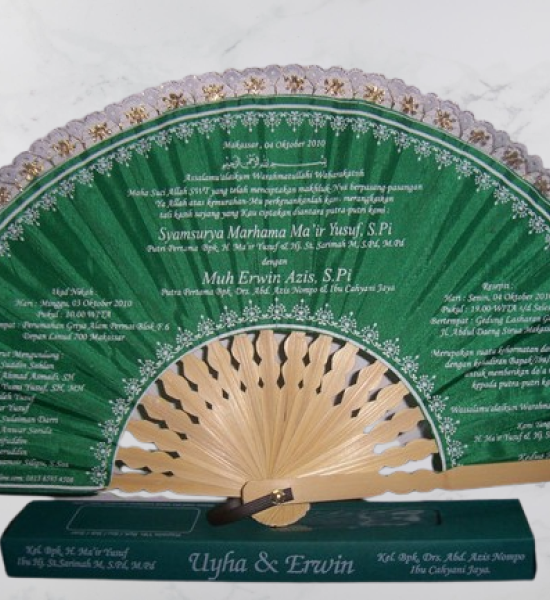 Kipas Undangan Hijau Rendah Box 