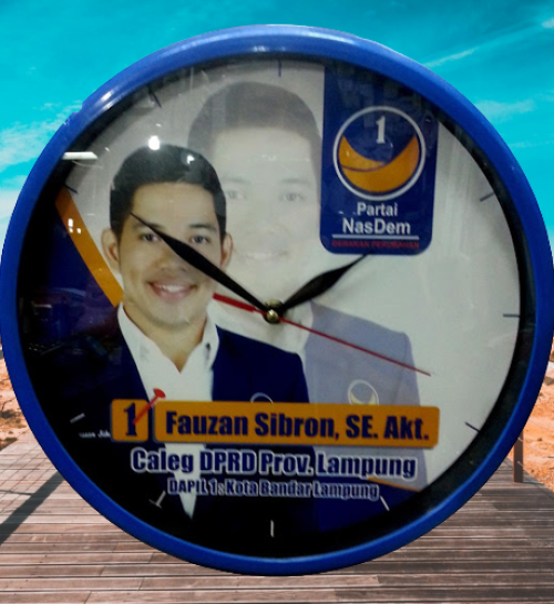Jam Dinding Partai Nasdem Ring Biru 